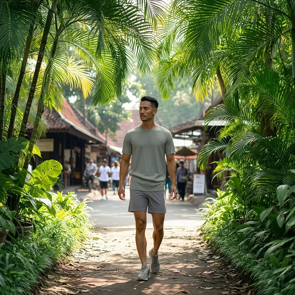 Active walking in Yogyakarta